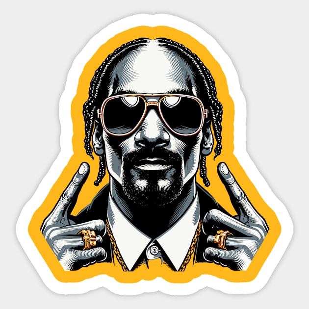 Snoop Dogg #2 Sticker by Review SJW Podcast